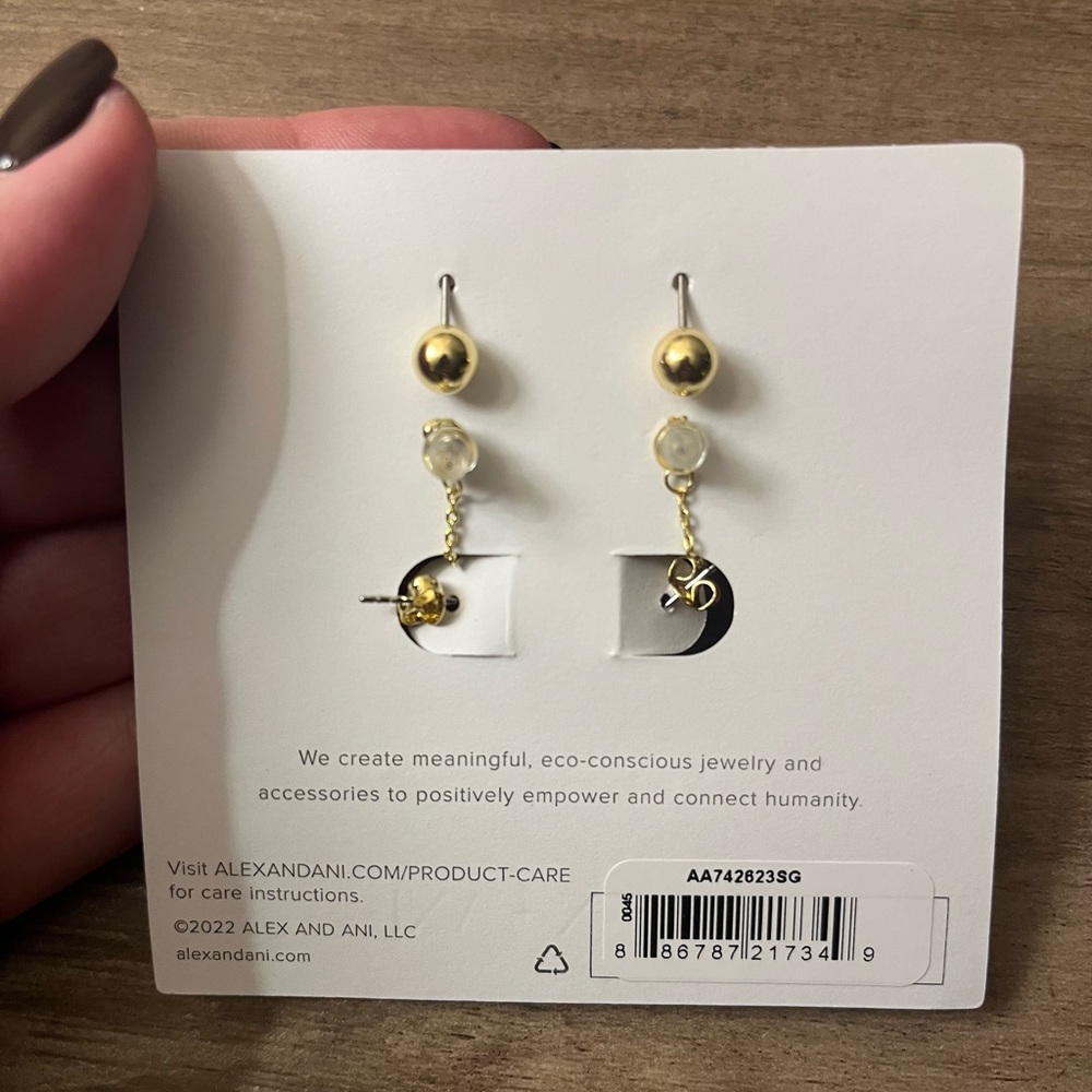 Alex and Ani earring set - Picture 3 of 6